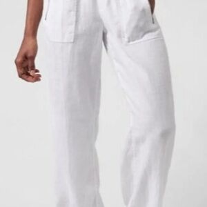 Athleta White Wide Leg Pants
